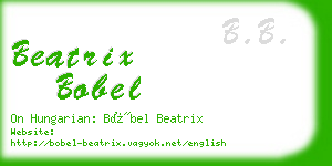 beatrix bobel business card